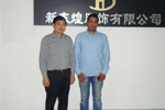 American customers came to visit our company in 23th May